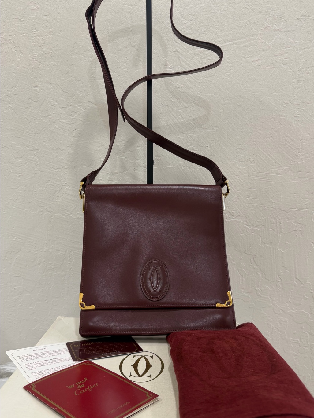 Vintage Cartier Must De Cartier Crossbody Bag